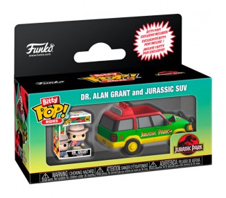 Figura Bitty POP Ride Jurassic Park Dr. Alan Grant and Jurassic Suv