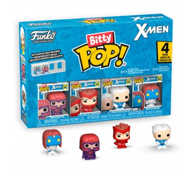 Blister 4 figuras Bitty POP Marvel X-Men Magneto