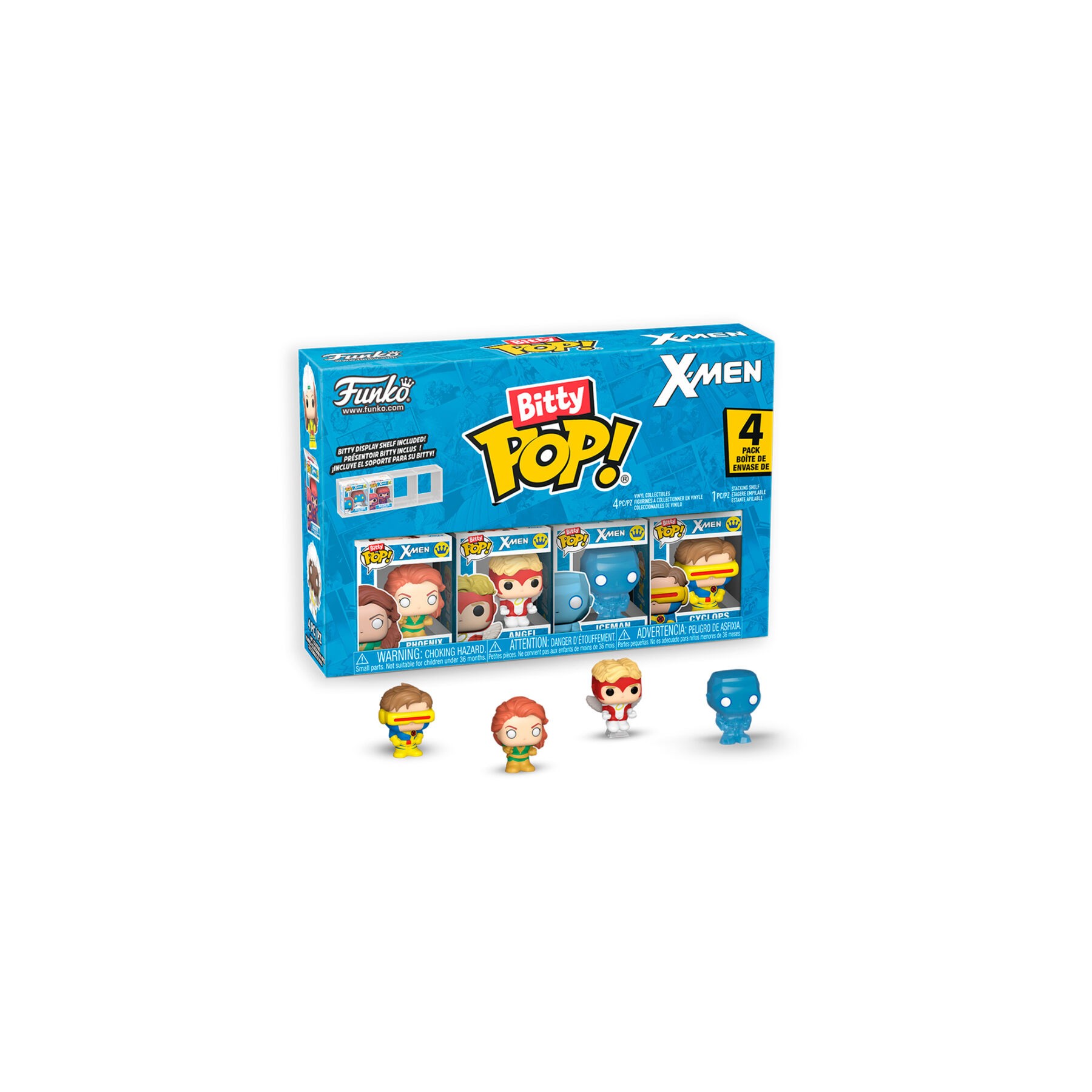 Blister 4 figuras Bitty POP Marvel X-Men Jean Grey