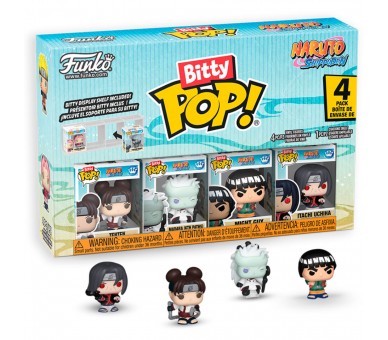 Blister 4 figuras Bitty POP Naruto Shippuden Battle