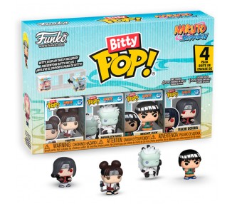 Blister 4 figuras Bitty POP Naruto Shippuden Battle