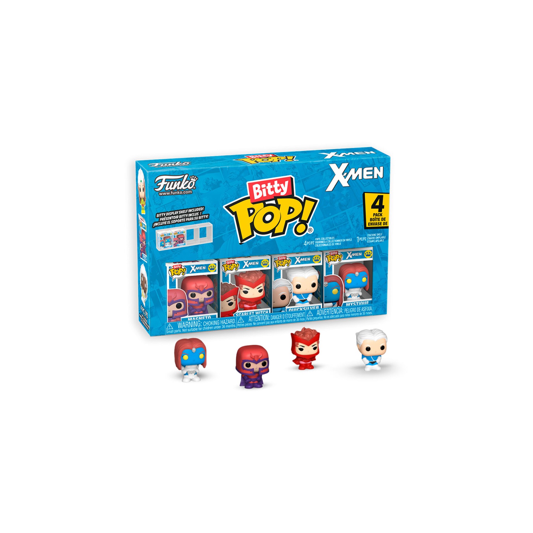 Blister 4 figuras Bitty POP Marvel X-Men surtido