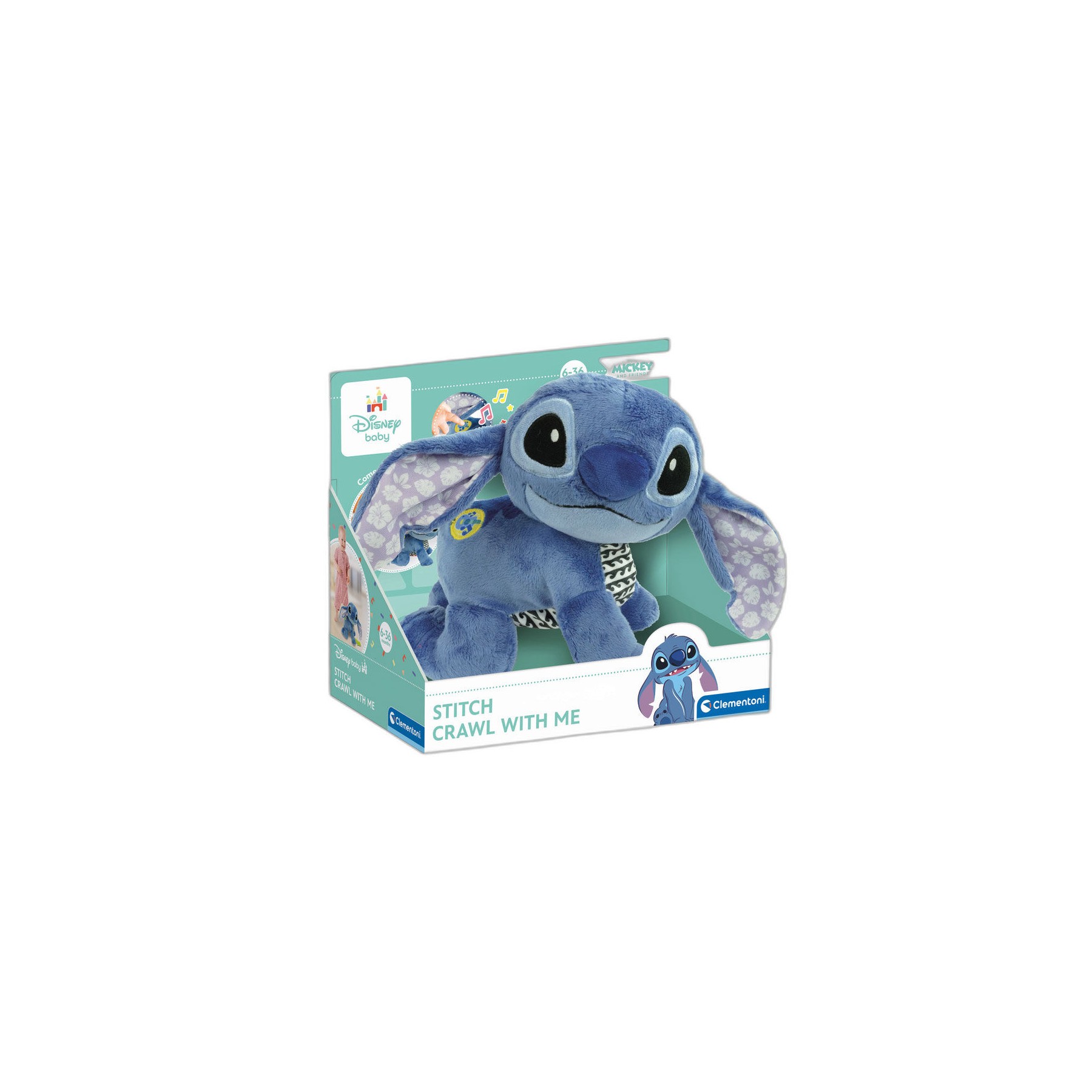 Peluche Baby Stitch Gateos Disney