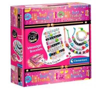 Set Creacion Pulseras con Mensaje Crazy Chic