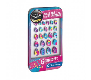 Set de Uñas Glamour Crazy Chic