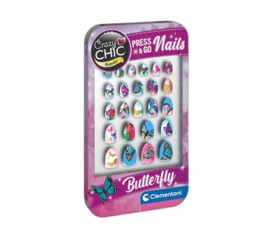 Set de Uñas Butterfly Crazy Chic