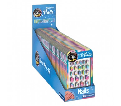 Set de Uñas Rainbow Crazy Chic