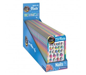 Set de Uñas Rainbow Crazy Chic
