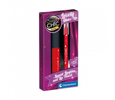 Set Brillo Labios + Lapiz Labial Cherry Crazy Chic