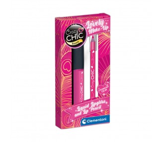 Set Brillo Labios + Lapiz Labial Strawberry Crazy Chic