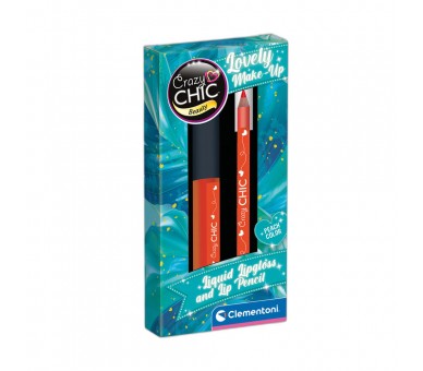 Set Brillo Labios + Lapiz Labial Peach Crazy Chic