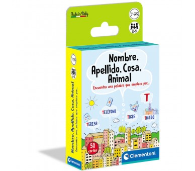 Juego cartas Nombre Apellido Cosa Animal