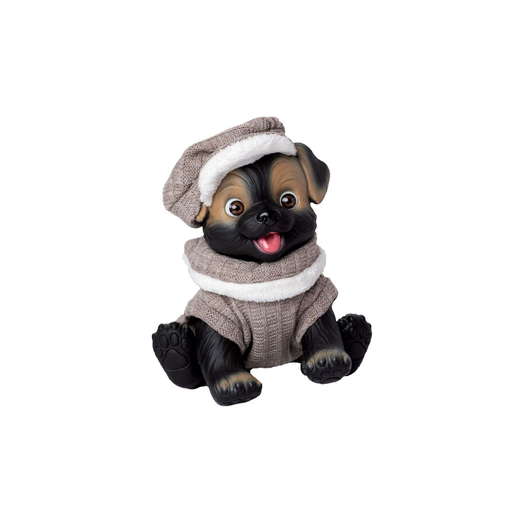 Muñeco bebe reborn perrito pelele y gorrita