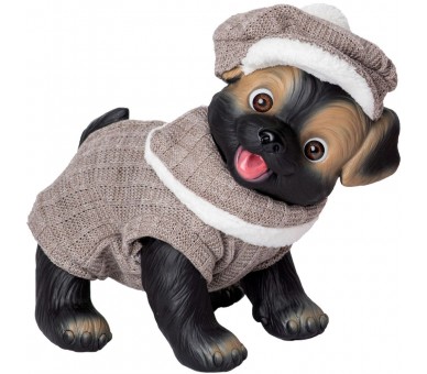 Muñeco bebe reborn perrito pelele y gorrita