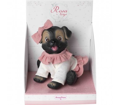 Muñeco bebe reborn perrito lazo