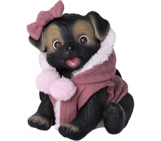 Muñeco bebe reborn perrito chaleco