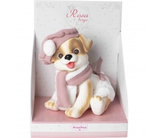 Muñeco bebe reborn perrito bufanda y gorro