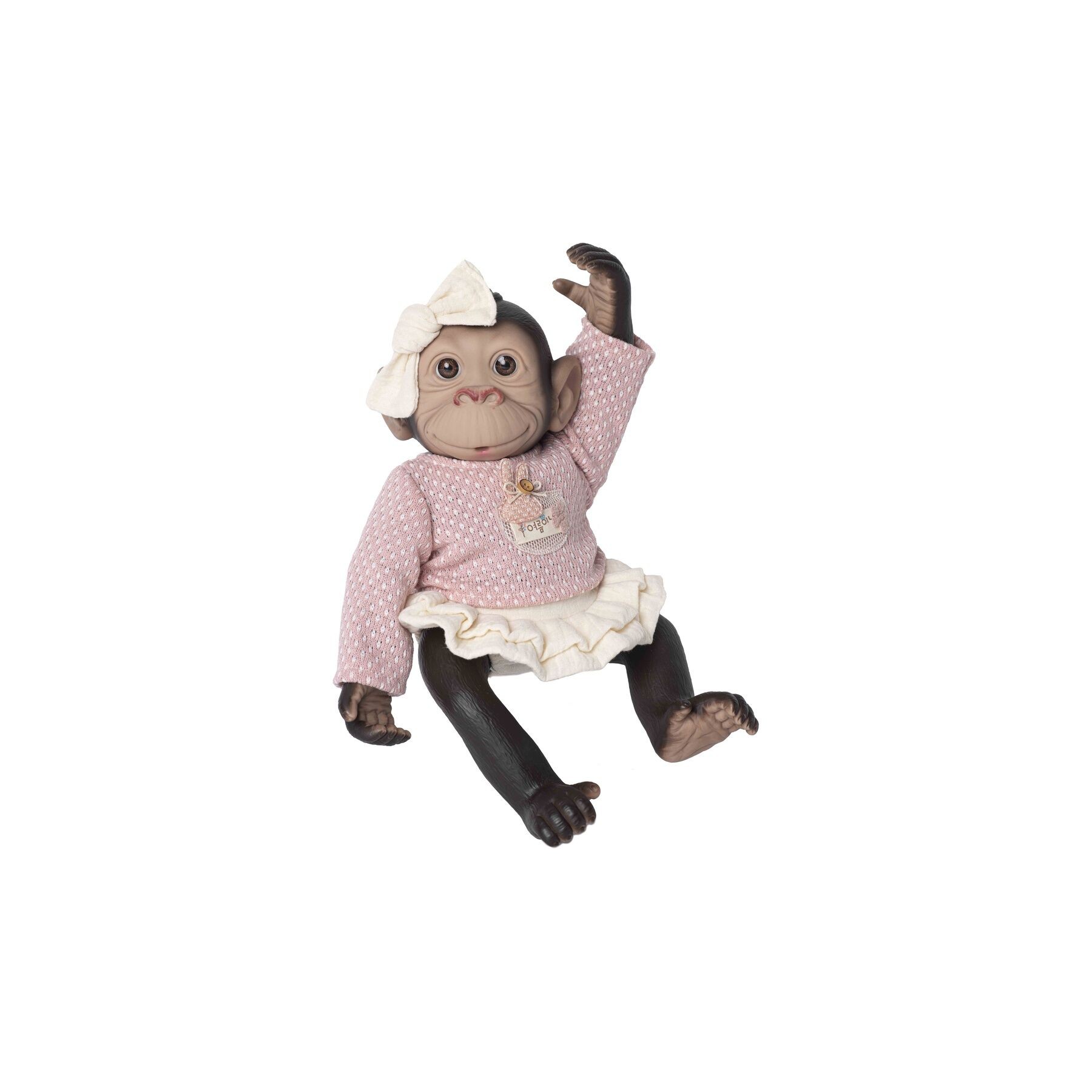 Muñeco Bebe reborn jersey y falda