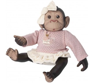 Muñeco Bebe reborn jersey y falda