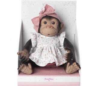 Muñeco Bebe reborn vestido rosa