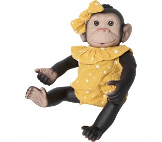 Muñeco Bebe reborn pelele amarillo