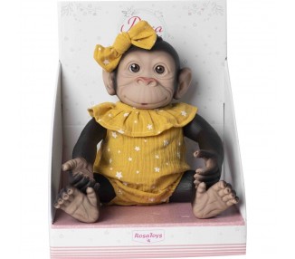 Muñeco Bebe reborn pelele amarillo