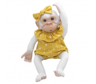 Muñeco Bebe reborn copito pelele amarillo