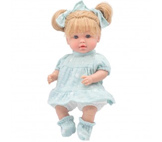 Muñeca Lara habladora azul español