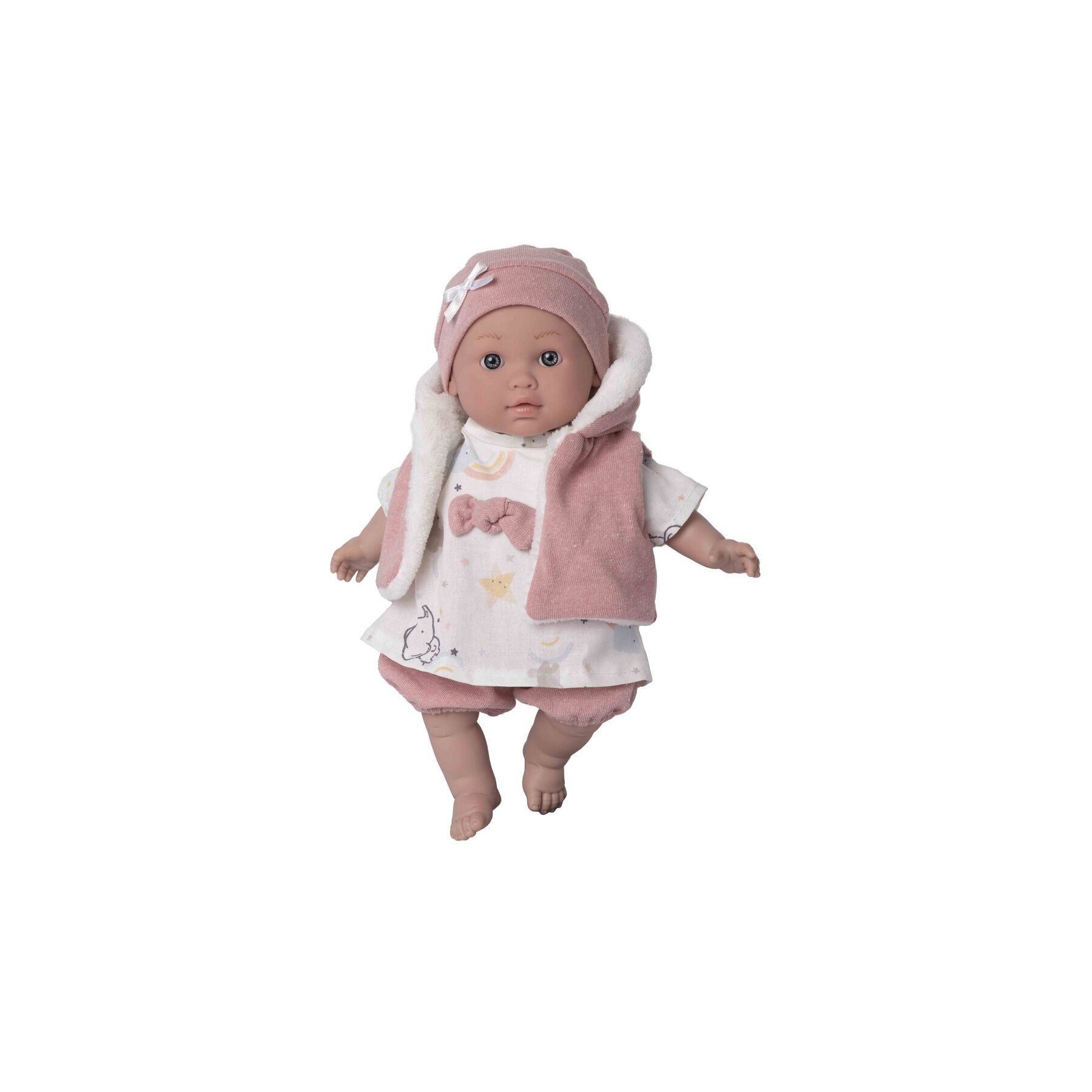Muñeca bebe Lara lloron chaleco rosa