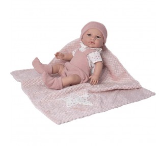 Muñeca bebe reborn recien nacido con mantiita musical