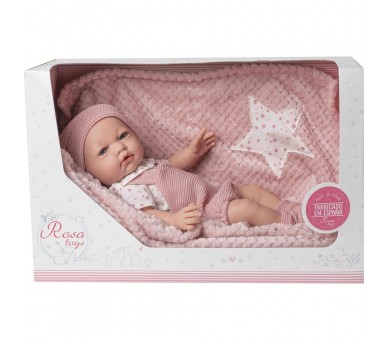 Muñeca bebe reborn recien nacido con mantiita musical