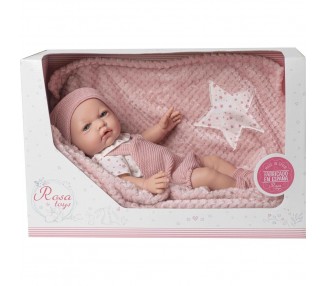 Muñeca bebe reborn recien nacido con mantiita musical