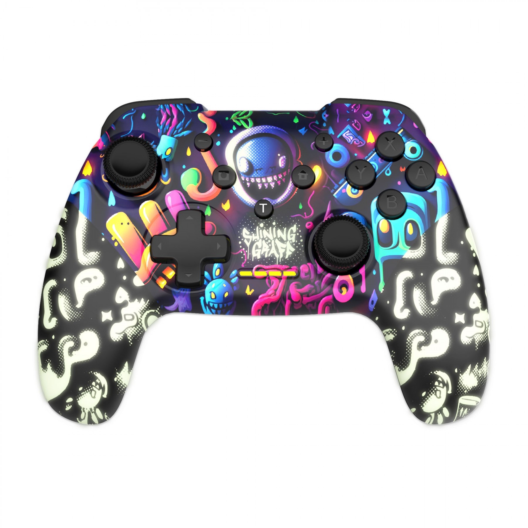 Trade Invaders - Shining Graff Wireless Controller - Switch/PC (Glow in the Dark Paint)