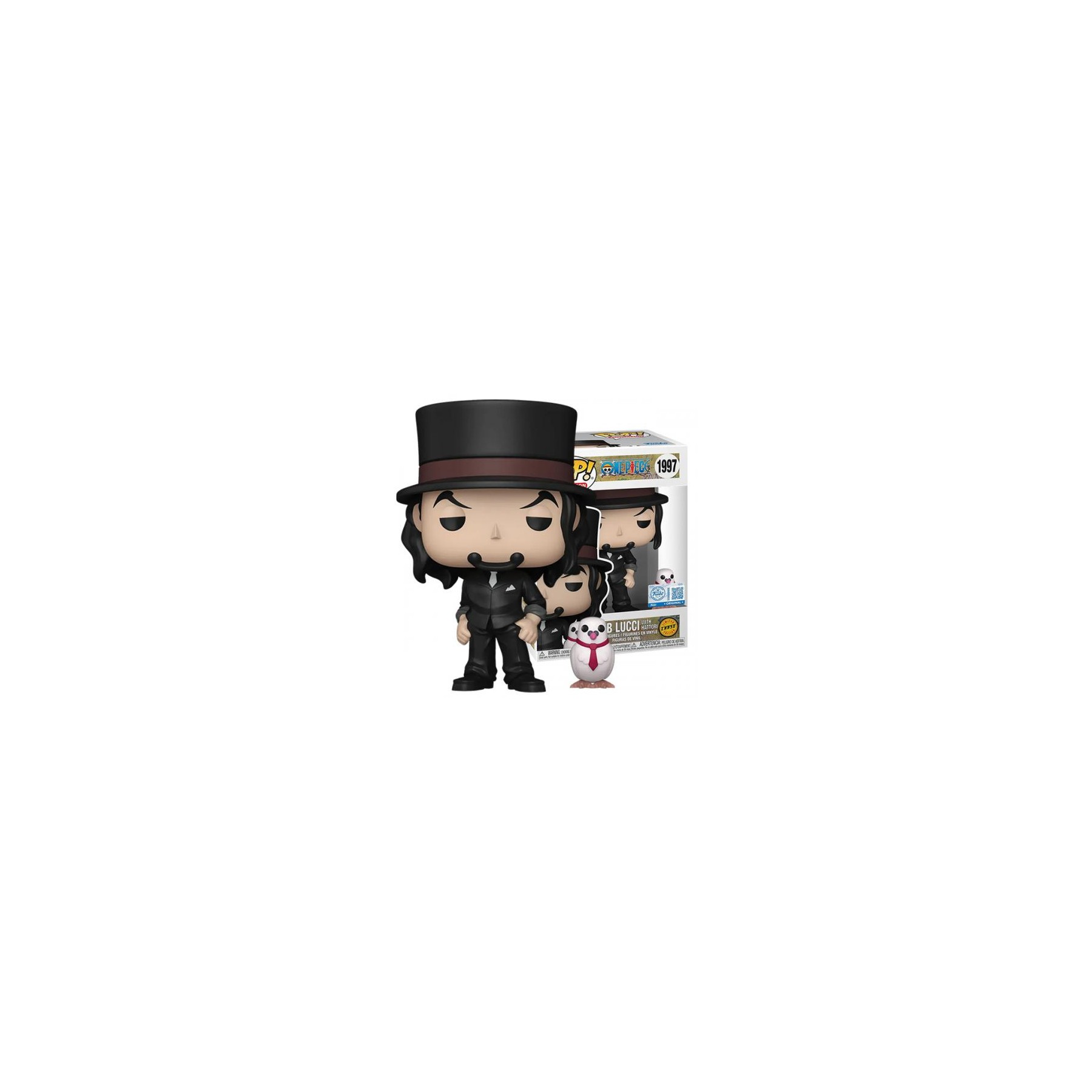 Funko POP! One Piece: Rob Lucci w/Hattori (1997) EXM CHASE