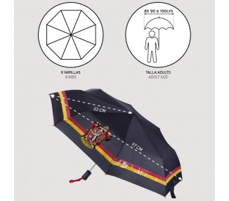 Paraguas automatico plegable Griffindor Harry Potter 53cm