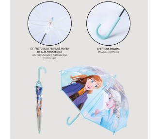 Paraguas manual burbuja Frozen 2 Disney 45cm