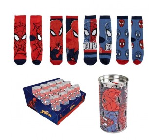 Hucha 4 pares calcetines Spiderman Marvel