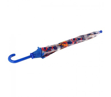 Paraguas manual transparente F.C. Barcelona 48cm