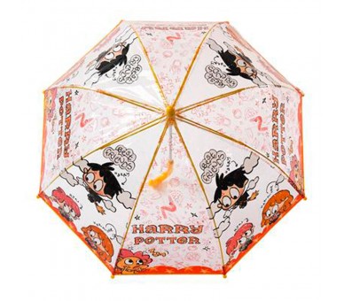 Paraguas manual burbuja transparente Harry Potter 48cm