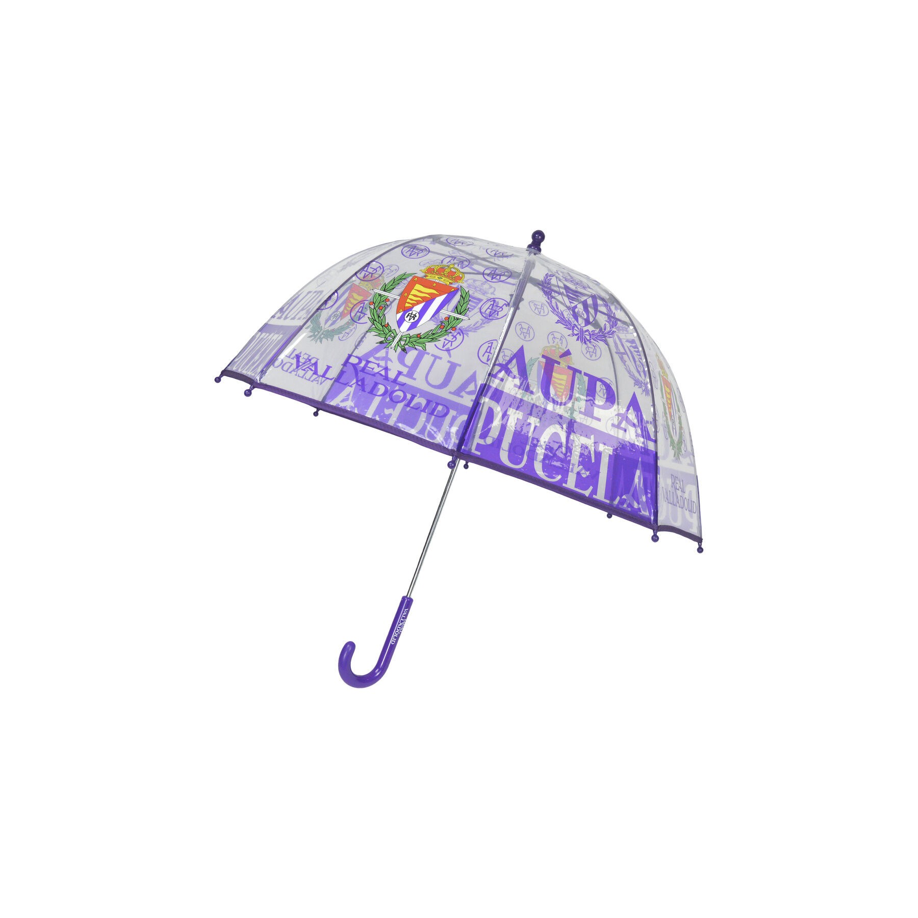 Paraguas manual burbuja transparente Real Valladolid 48cm