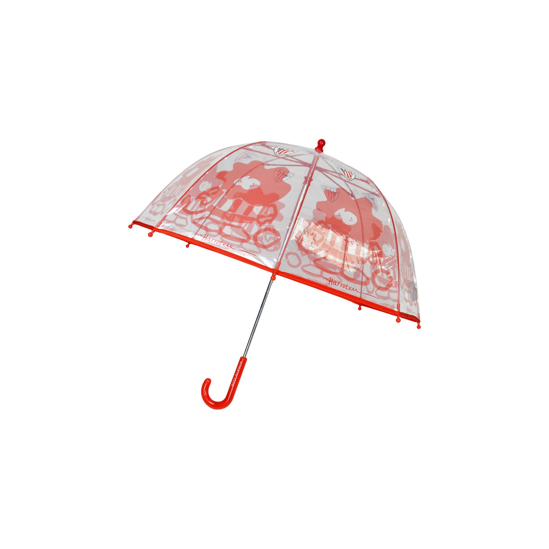 Paraguas manual burbuja transparente Athletic Club 48cm