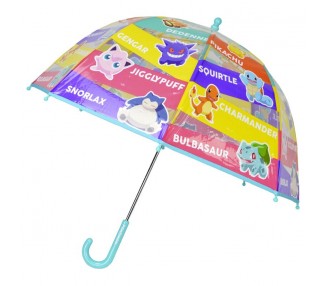 Paraguas manual transparente Pokemon 48cm