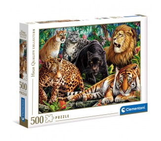 Puzzle Gatos Salvajes 500pzs