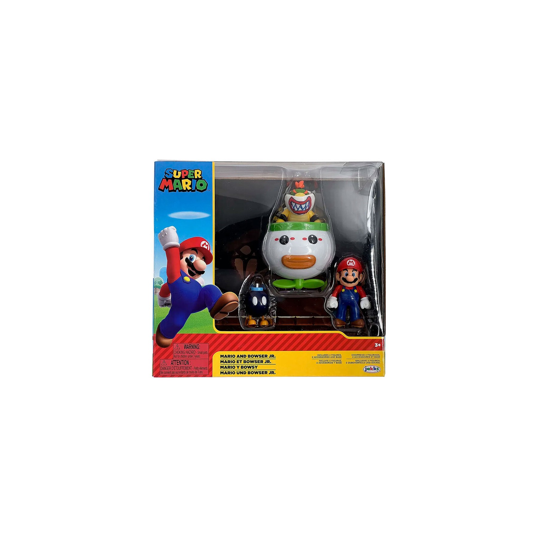 Blister Figuras Mario and Bowser Jr. Super Mario Bros 6cm