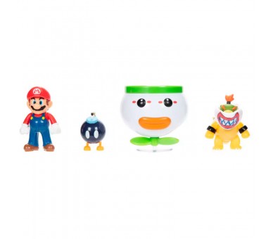 Blister Figuras Mario and Bowser Jr. Super Mario Bros 6cm