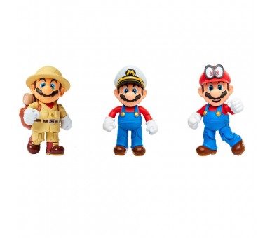 Blister 3 figuras Super Mario Nintendo 10cm
