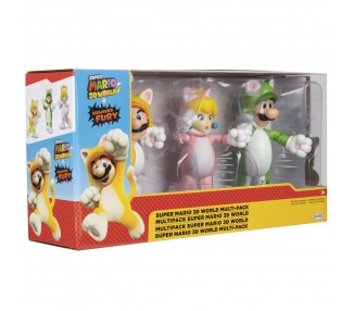 Blister 3 figuras Super Mario Bros 10cm