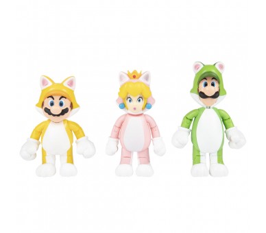 Blister 3 figuras Super Mario Bros 10cm