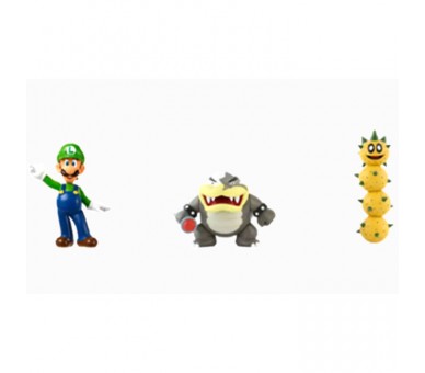 Blister 3 figuras Luigi and Morton Koopa Super Mario Bros 6