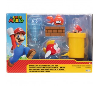 Blister diorama Sparkling Waters Super Mario Bros 6cm